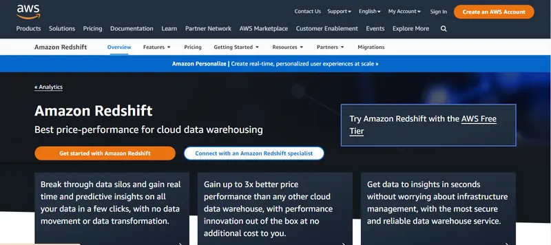 AWS Redshift
