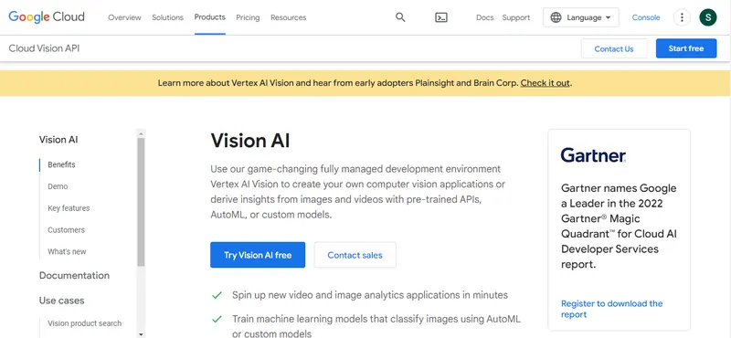 Google Vision API
