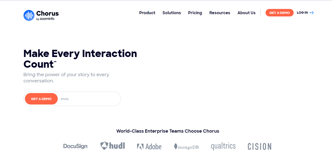  chorus  sales process