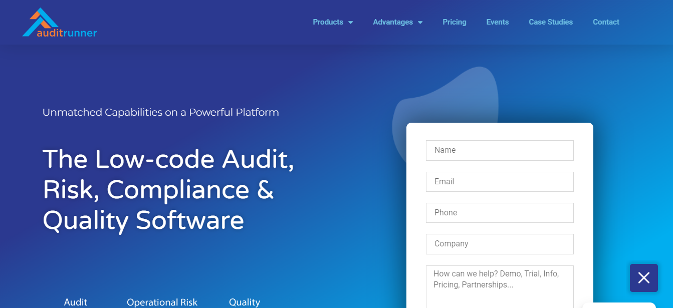 Auditrunner, industry specific solutions.