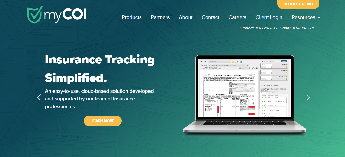 myCOI, cloud based software, 