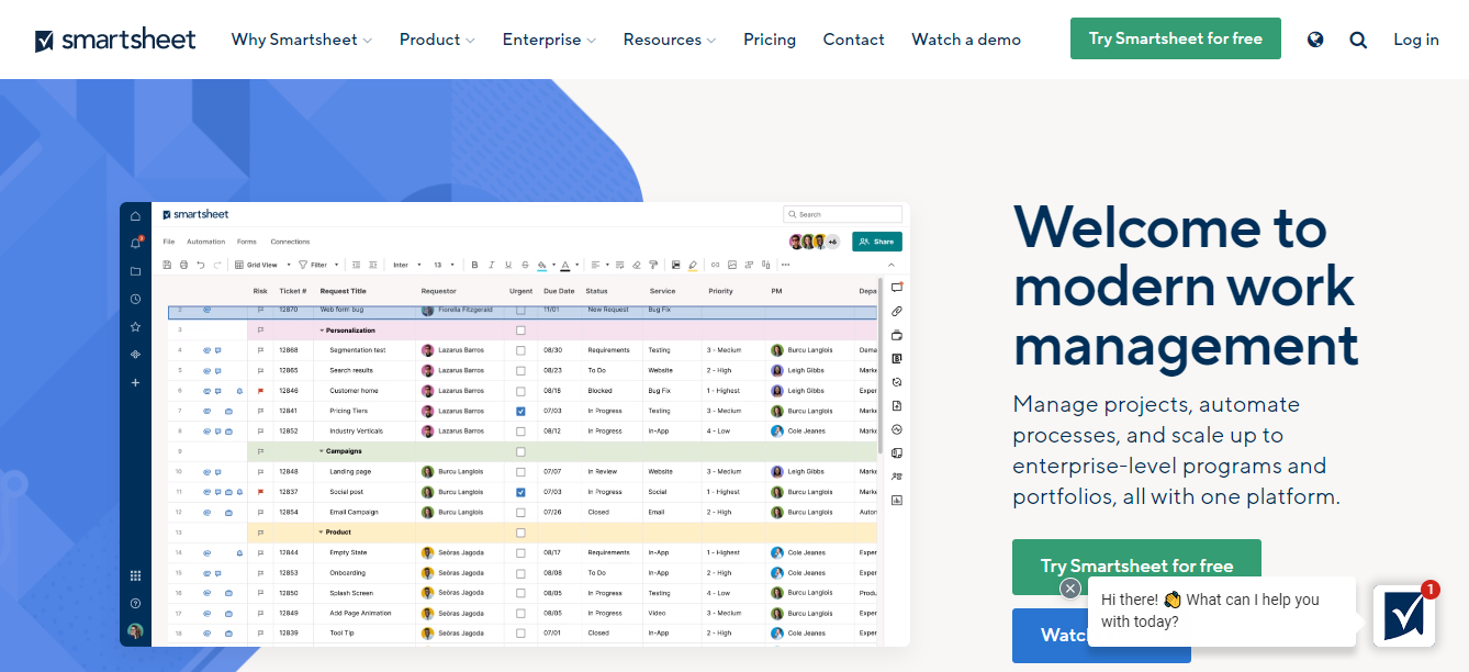                                                                                 Smartsheet