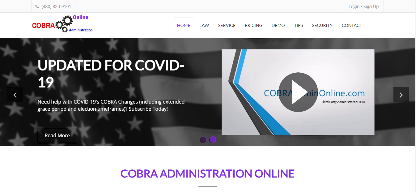                                                                     COBRAadminOnline
