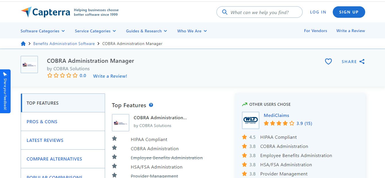                                                       COBRA Administration Manager