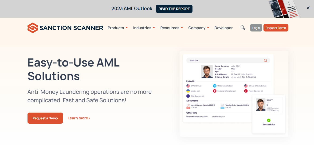 13 Best Anti-Money Laundering Software In 2023 (Ranked And Reviewed) 4 Sanction Scanner