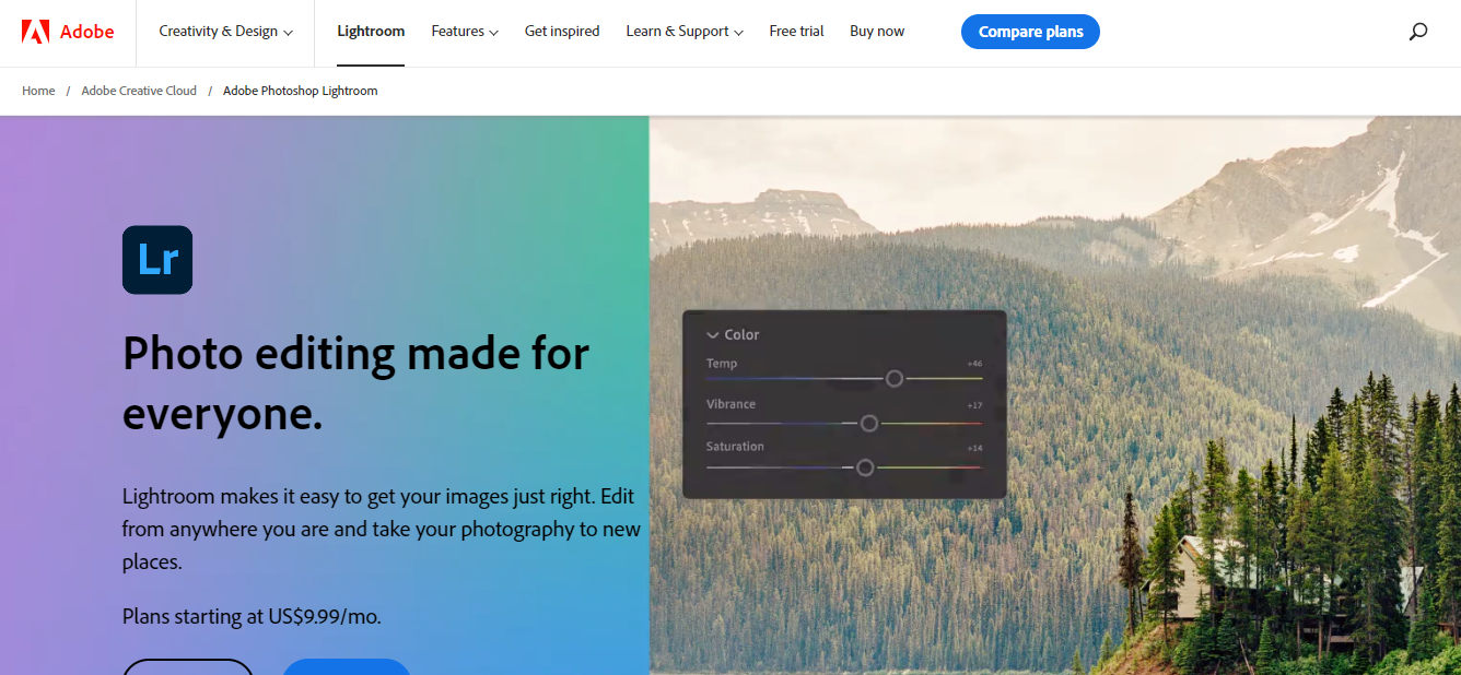                                                               Adobe Lightroom