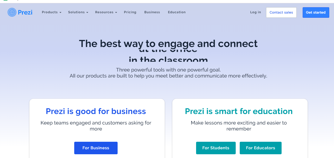                                                                                Prezi
