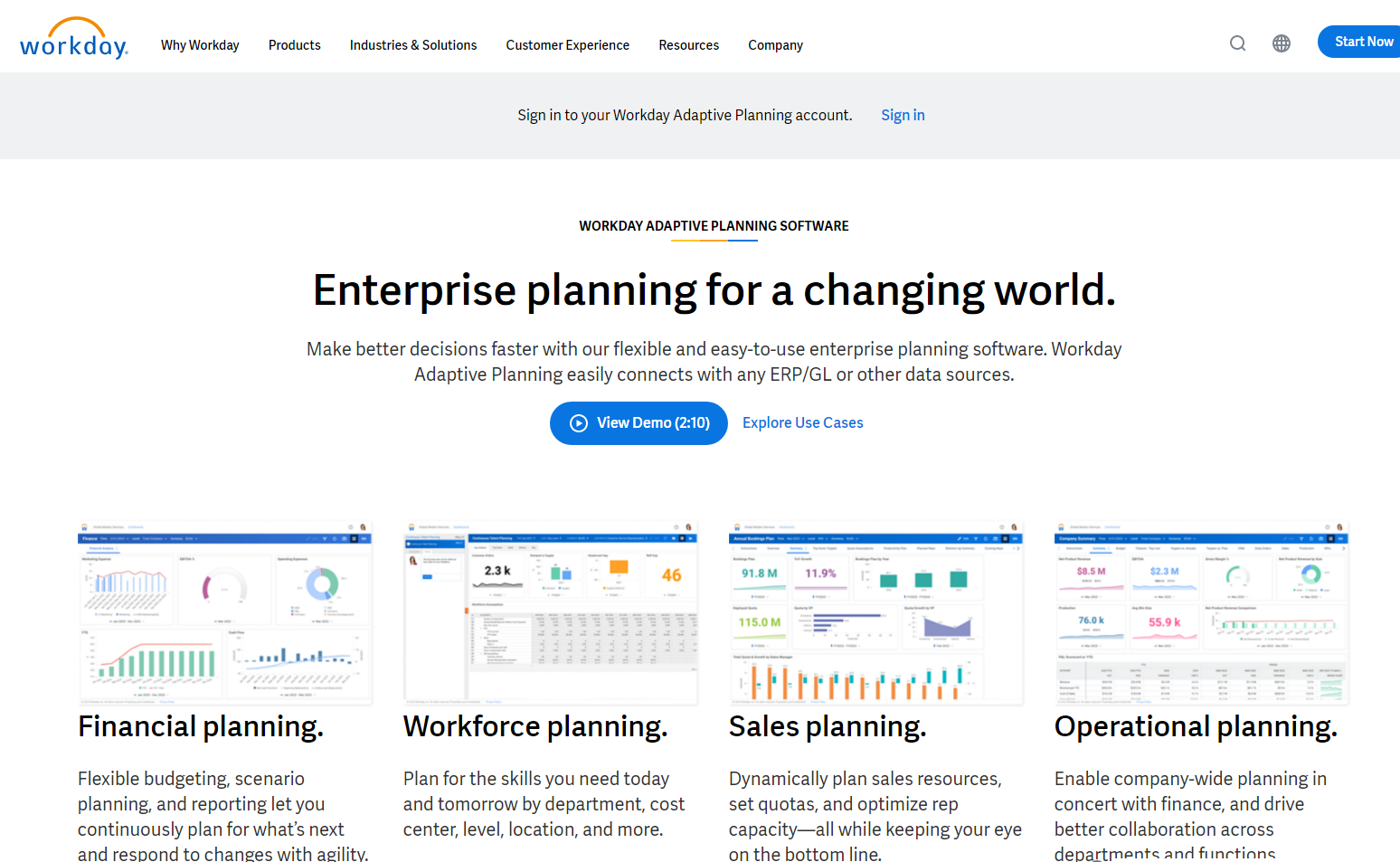 Workday Adaptive Planning