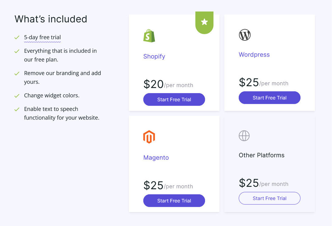 Accessibly pricing 1