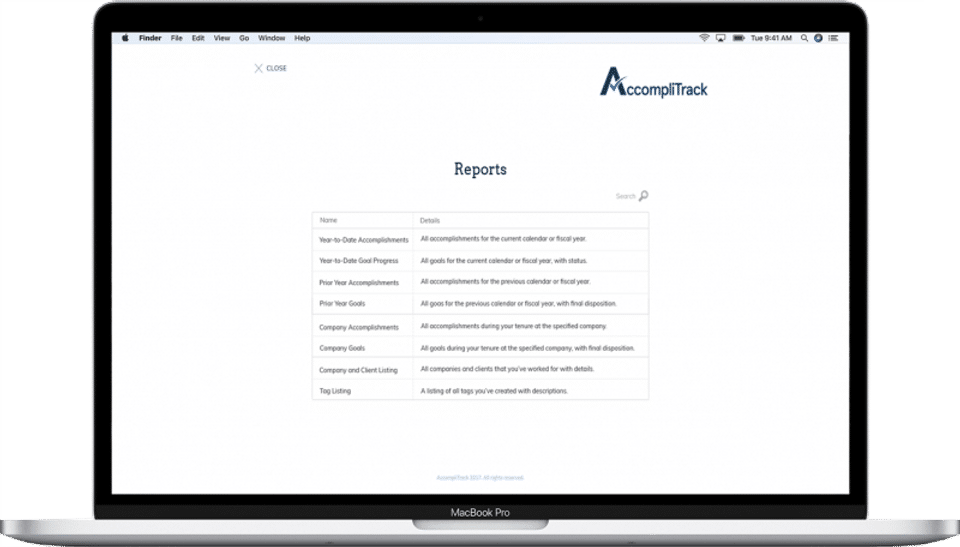 AccompliTrack screenshot 2