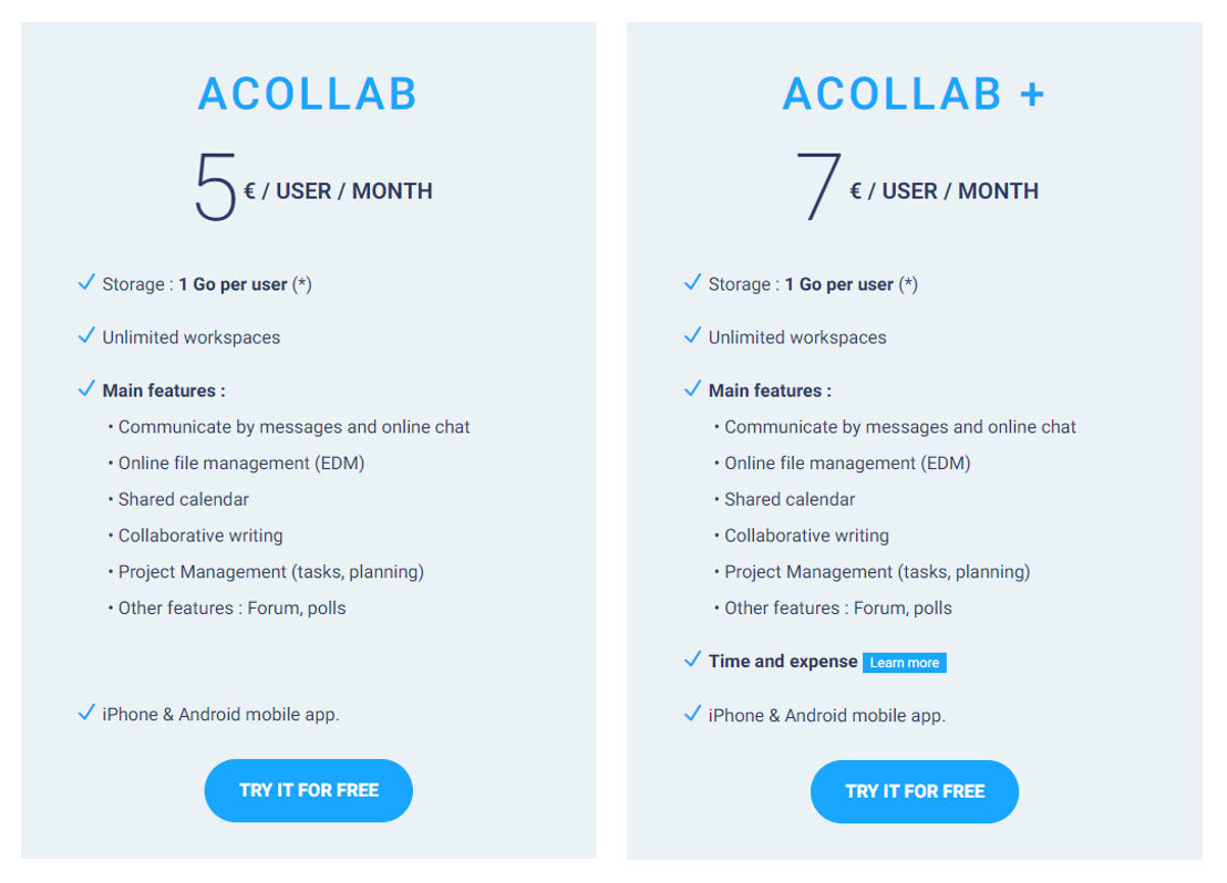 Acollab pricing 1