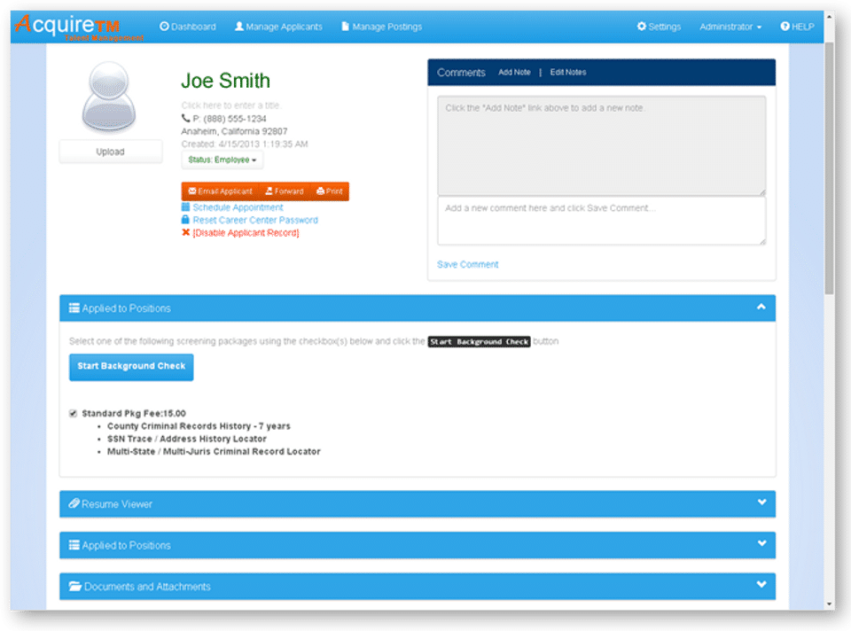 Acquiretm screenshot 2