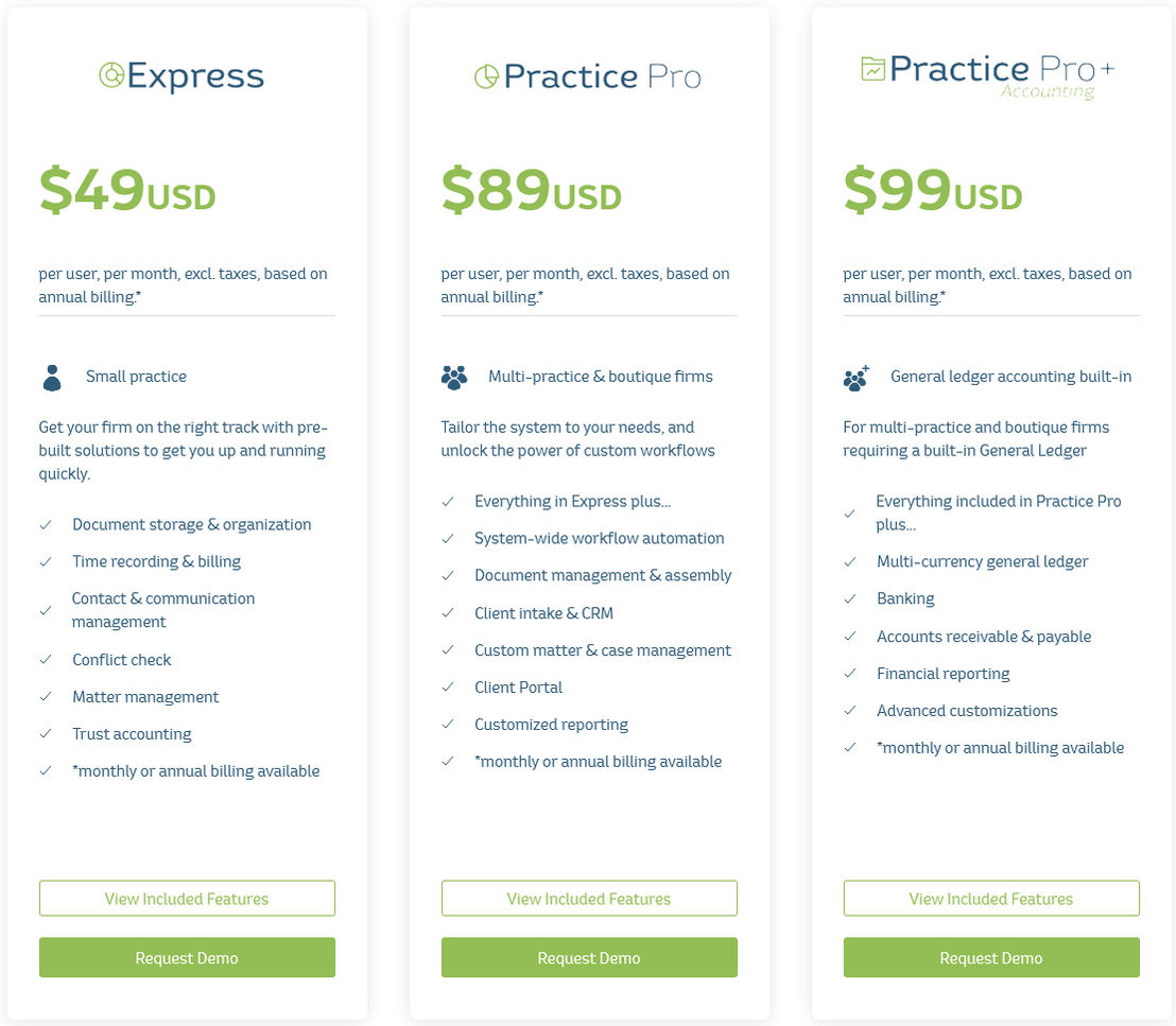 Actionstep Conflict Check pricing 1