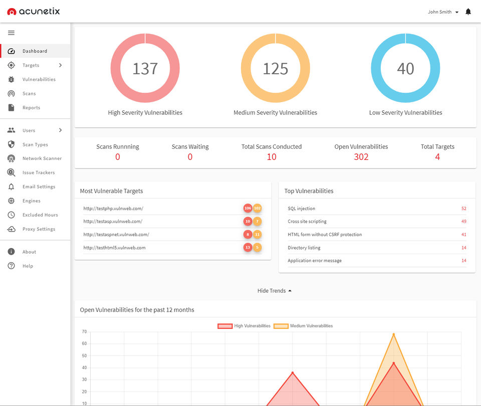 Acunetix screenshot 2