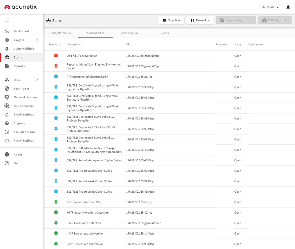 Acunetix screenshot 4