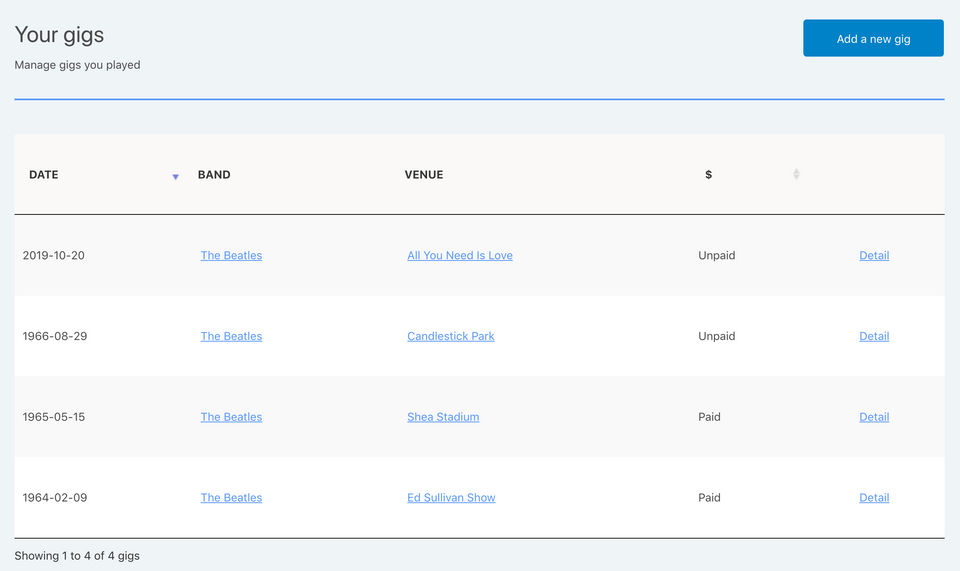 Adagio CRM screenshot
