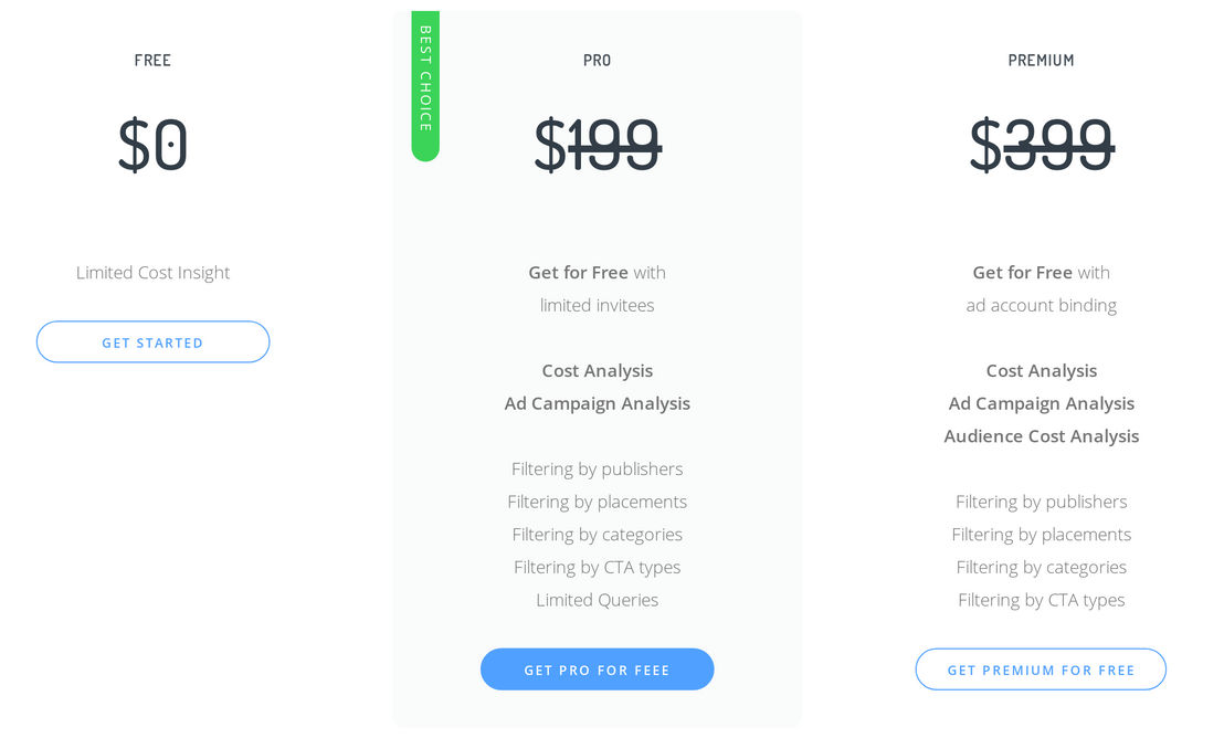 ADCostly pricing 1