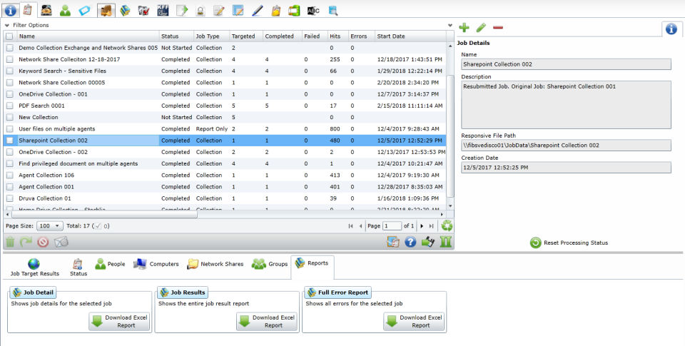 AD eDiscovery screenshot 1