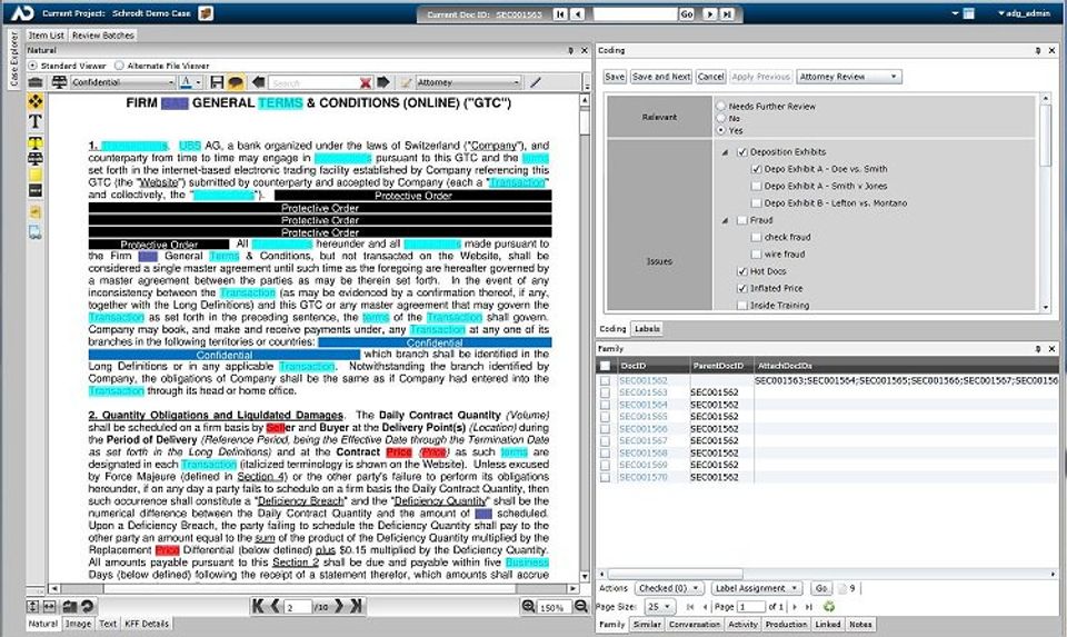 AD eDiscovery screenshot 2