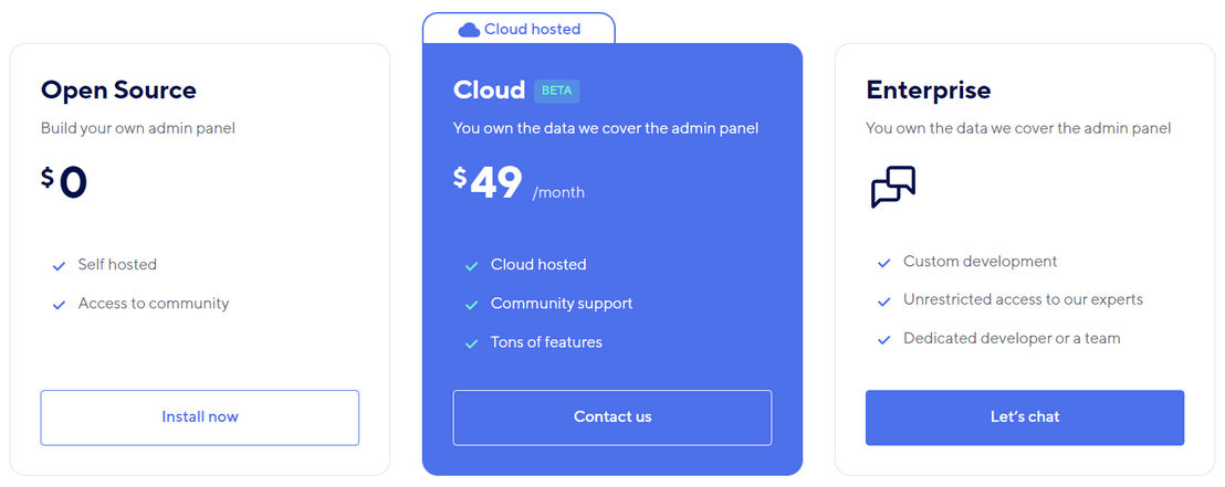 AdminJS screenshot 1