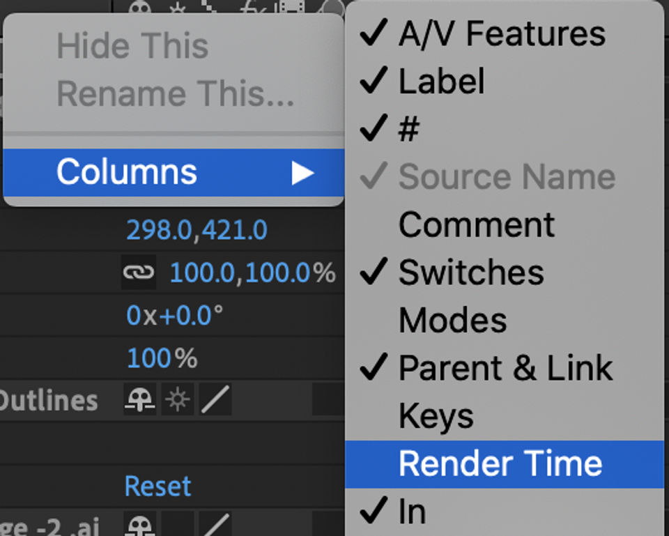 Adobe After Effects screenshot