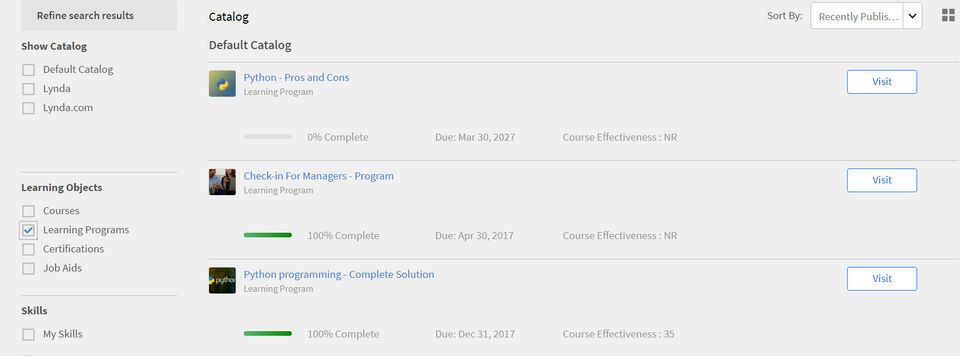 Adobe Captivate Prime screenshot 1