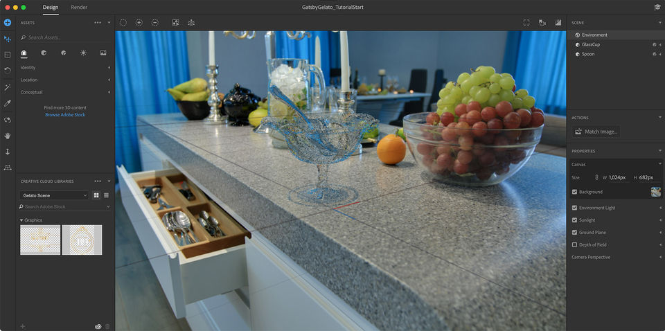 Adobe Dimension screenshot 1