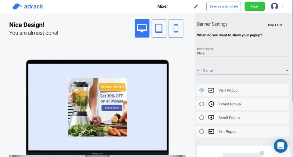 Adrack Bannerize screenshot 1