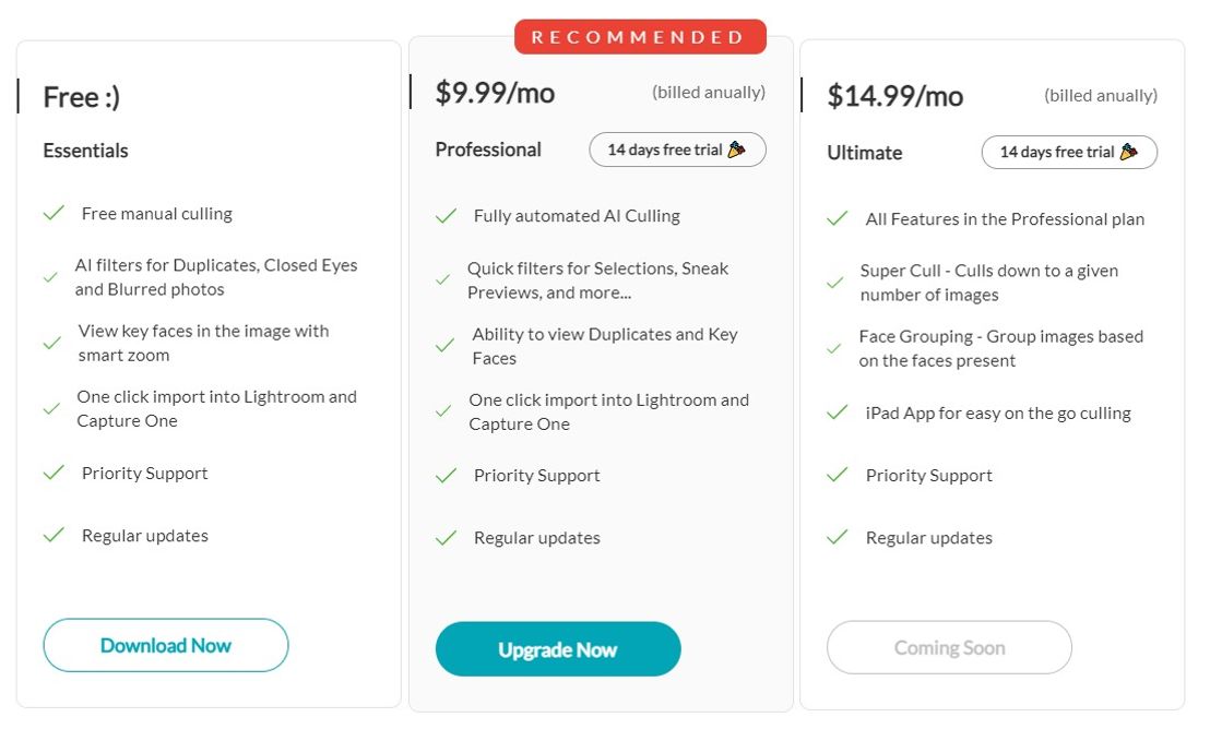 AfterShoot pricing 1