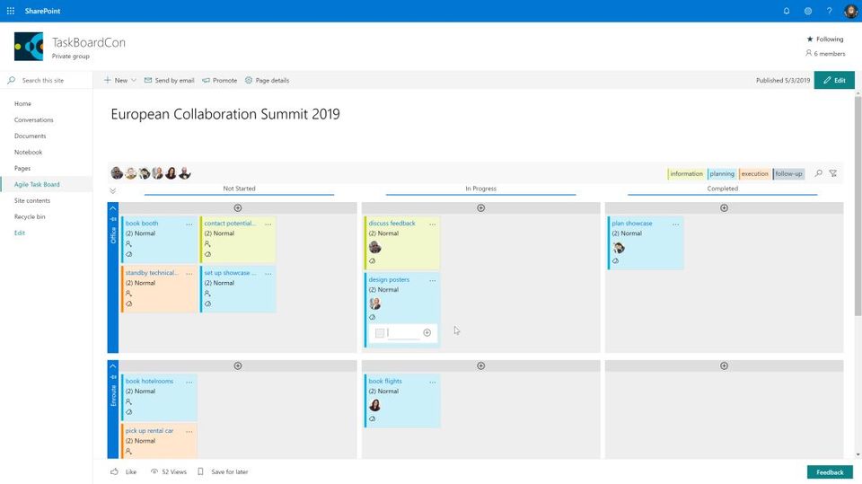 Agile Task Board screenshot 1