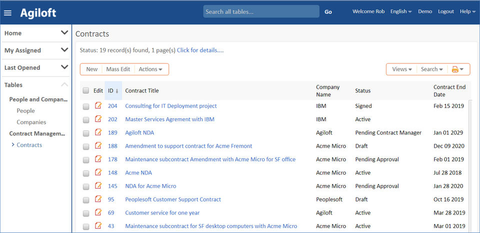 Agiloft Contract Management screenshot 3