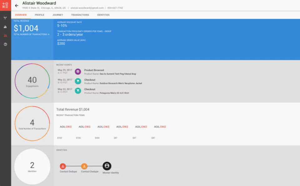 AgilOne screenshot 1