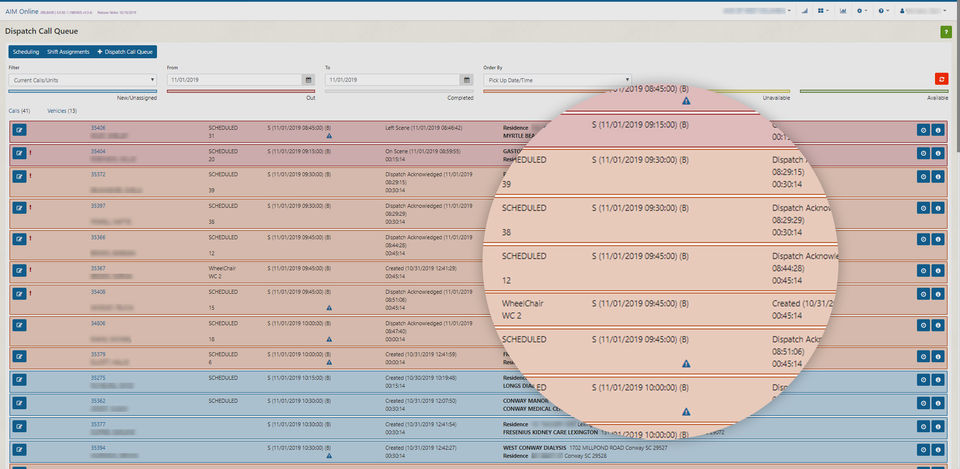 AIM EMS Dispatch Software screenshot 2