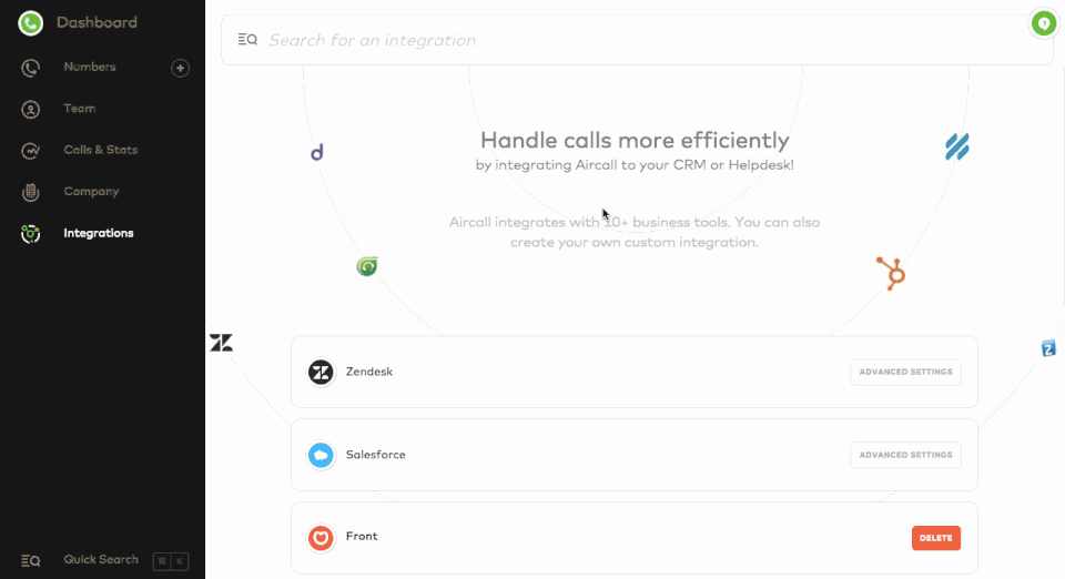 Aircall screenshot 1