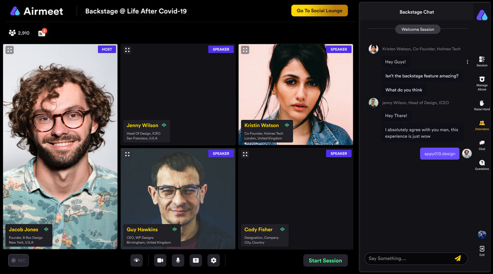 Airmeet screenshot 2