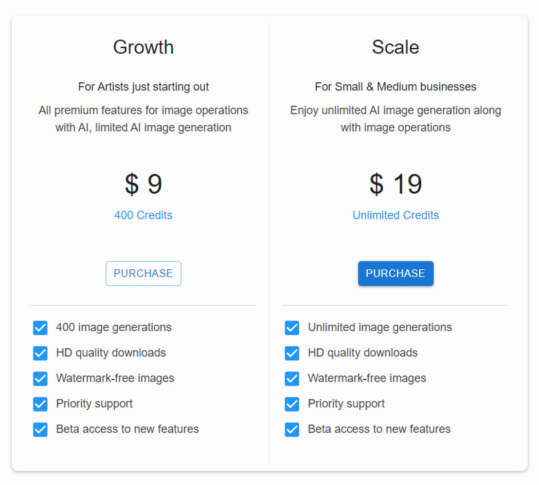 AISEO ART pricing 1