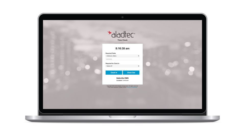 Aladtec screenshot