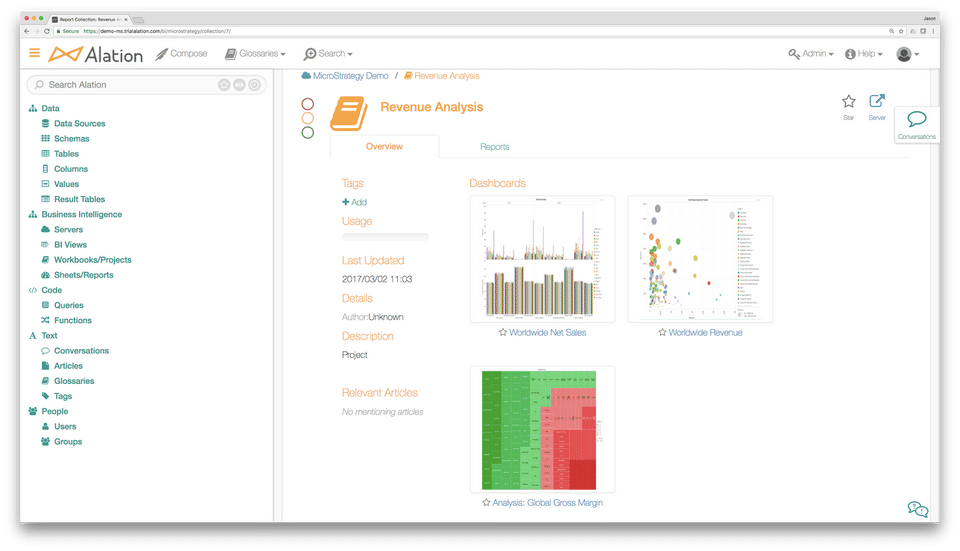 Alation screenshot 1