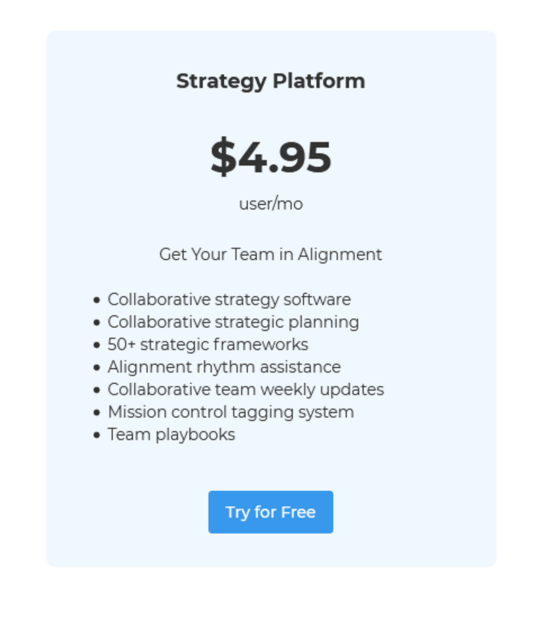 Alignment pricing 1