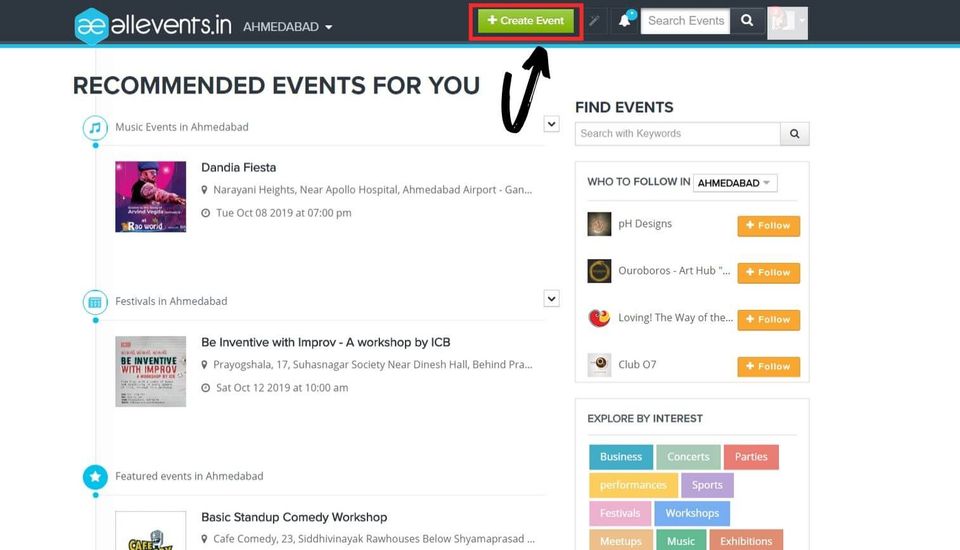 AllEvents.in screenshot 2