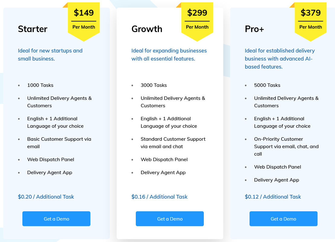 AllRide Delivery pricing 1