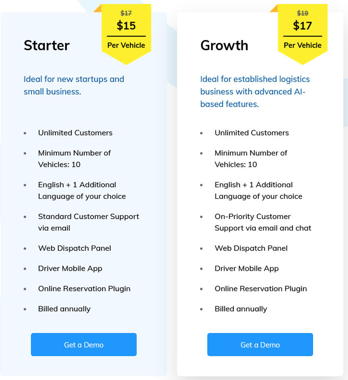 AllRide Logistics pricing