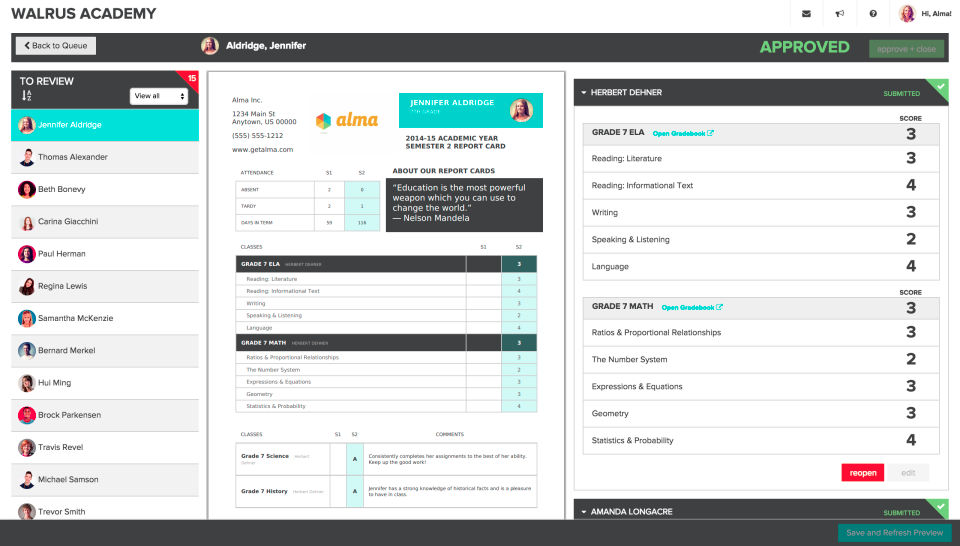 Alma screenshot
