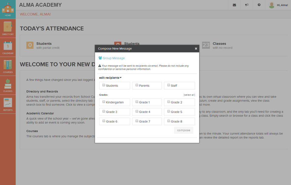 Alma screenshot