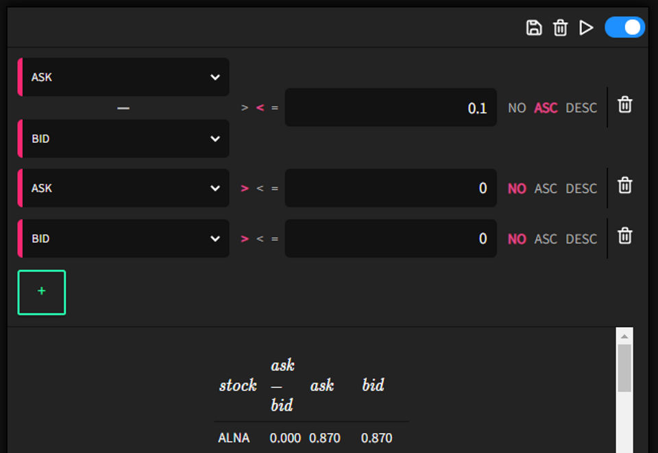 Alphalerts screenshot 2