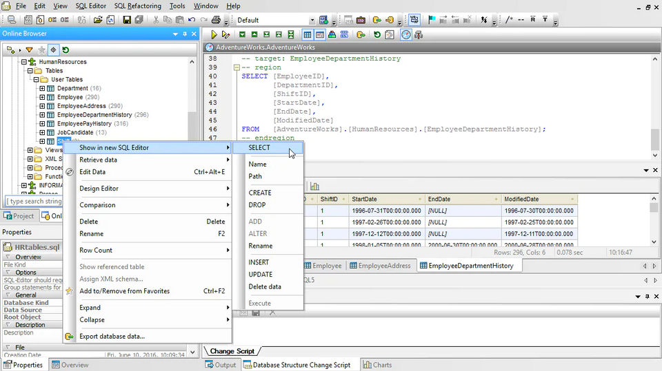 Altova DatabaseSpy screenshot 1