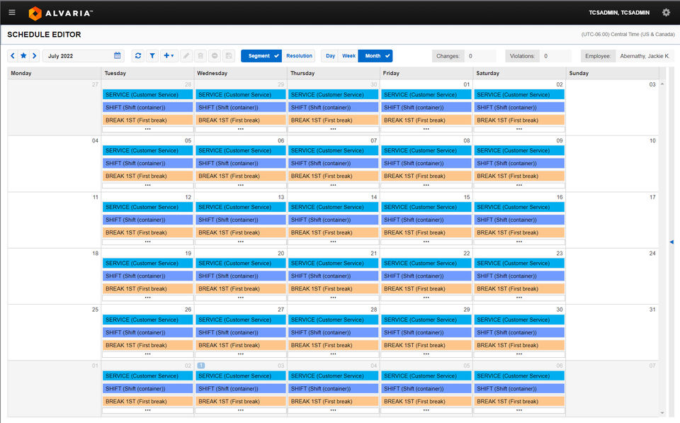 Alvaria Workforce screenshot 3
