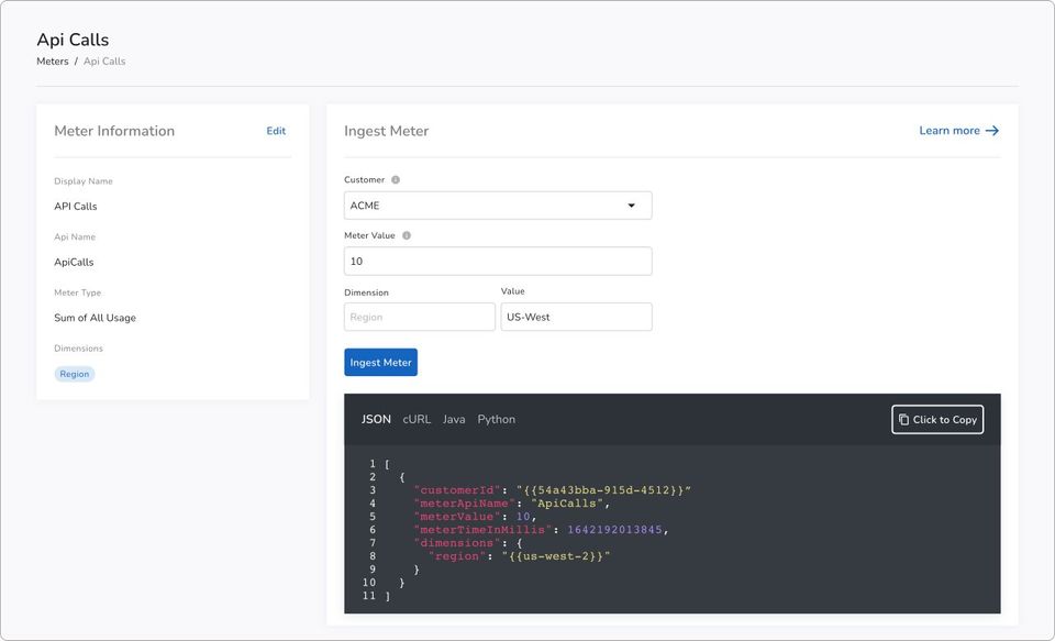 Amberflo screenshot