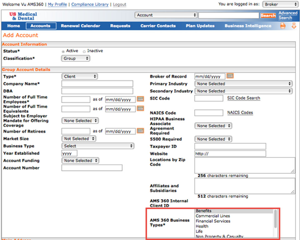 AMS360 screenshot