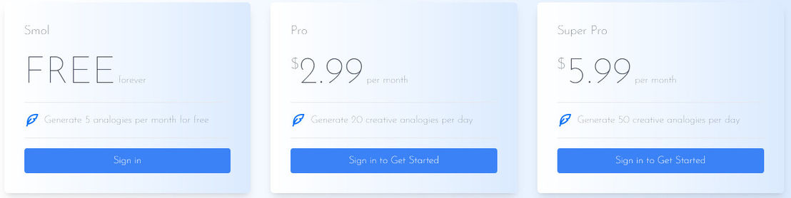 analogenie pricing 1